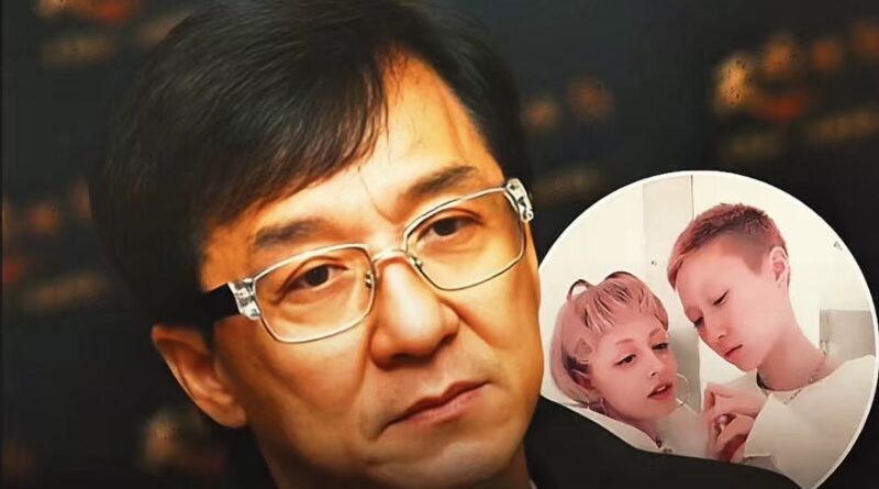 Jackie Chan et sa famille, sa fille Etta Ng et son fils Jaycee.