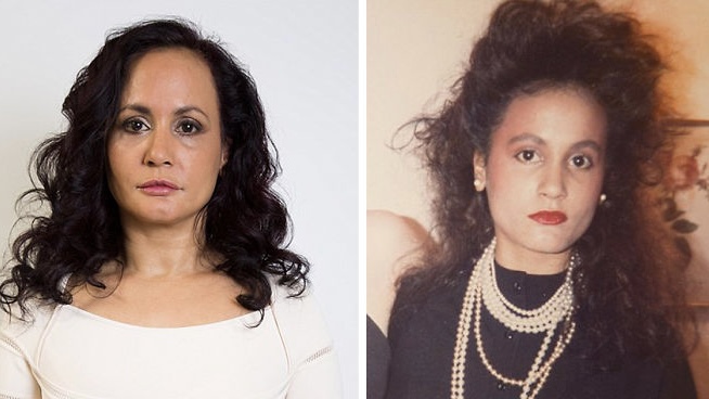 Comparaison Avant-Après de Tess Christian : son visage dans sa jeunesse et à 60 ans sans rides après 40 ans sans sourire.