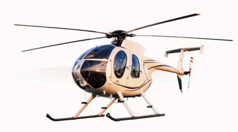 Hélicoptère léger de type MD 500E sélectionné pour les missions de reconnaissance et d'appui tactique en Haïti⁠